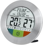 bresser temeo hygro circuit digital thermometer hygrometer silver photo