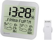 bresser mytime meteotime lcd weather clock silver photo