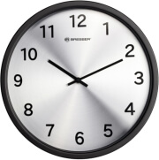 bresser mytime silver edition wall clock black photo