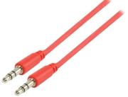 valueline vlmp22000r100 35mm stereo audio cable 1m red photo