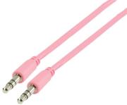 valueline vlmp22000p100 35mm stereo audio cable 1m pink photo