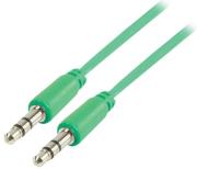 valueline vlmp22000g100 35mm stereo audio cable 1m green photo