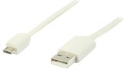 valueline vlmp60410w100 a male micro b male usb20 adapter cable 1m white photo