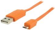 valueline vlmp60410o100 a male micro b male usb20 adapter cable 1m orange photo