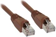 inline patch cable s ftp cat5e rj45 1m brown photo