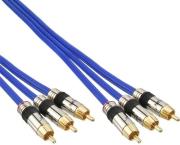inline rca audio video cable gold plated 3xrca 05m photo