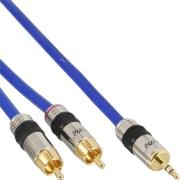 inline audio cable 2xrca to 35mm jack 05m photo