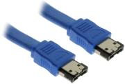 inline esata ii external connection cable 05m blue photo