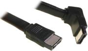 inline sata ii connection cable angled 07m black photo