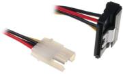 inline sata power adapter cable to 4 pin floppy angled 6cm photo