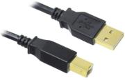 inline usb20 cable a to b gold plated 1m black photo