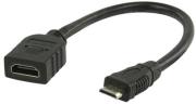 valueline vlvp34590b02 high speed hdmi cable with ethernet hdmi mini connector to hdmi input 020m photo