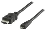 valueline vlmp34700b100 micro hdmi high speed with ethernet cable 1m black photo
