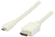 valueline vlmp34700w100 micro hdmi high speed with ethernet cable 1m white photo