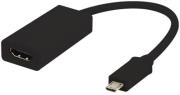 valueline vlmp39001b020 mhl adapter cable usb 11 pin micro b to hdmi usb micro b m f 020m black photo