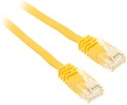 inline patch cable flat u utp cat6 05m yellow photo
