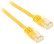 inline patch cable flat u utp cat6 2m yellow photo