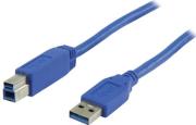 valueline vlcp61100l300 usb30 cable a male b male 3m blue photo