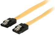 valueline vlcp73250y050 sata 6gb s data cable 7 pin with lock f f 05m yellow photo