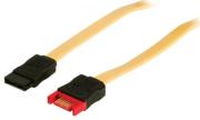 valueline vlcp73205y050 sata 6gb s data extension cable 7 pin f m 05m yellow photo