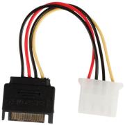 valueline vlcp73530v015 internal power adapter cable sata 15 pin male molex female 015m photo