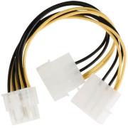 valueline vlcp74400v015 internal power splitter cable eps 8 pin 2x molex male 015m photo