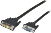 valueline vlcp32100b1000 cable dvi a 12 5p male vga male 10m black photo
