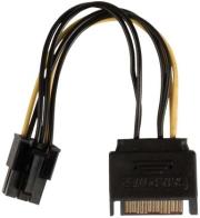 valueline vlcp74200v015 internal power adapter cable pci express female sata 15 pin male 015m photo