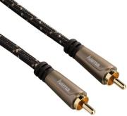 hama 122270 audio cable rca plug rca plug 3m gold plated photo