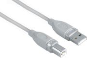 hama 45022 usb20 connection cable a plug b plug 3m grey photo
