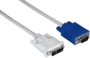 hama 45075 adapter cable 15 pin hdd male plug dvi analogue digital male plug 18m photo