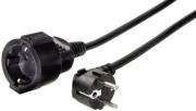 hama 47870 profi extension cable with earth contact 5m black photo