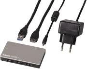 hama 54544 usb 4 port 30 hub 1 4 for ultrabooks with power supply photo