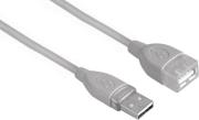 hama 78400 usb20 extension cable a plug a socket 5m grey photo