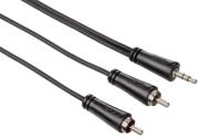 hama 122295 audio cable 35mm jack plug 2 rca plugs stereo 15m photo