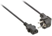 valueline vlep10000b300 power cable schuko angled male iec 320 c13 3m black photo