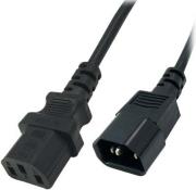 valueline vlep10500b200 power cable iec 320 c14 iec 320 c13 2m black photo