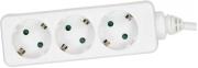 inline power strip 3 port 3x type f german with child safety white 3m photo