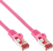 inline patch cable s ftp pimf cat6 250mhz pvc copper pink 10m photo