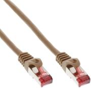 inline patch cable s ftp pimf cat6 250mhz pvc copper brown 15m photo