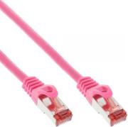 inline patch cable s ftp pimf cat6 250mhz pvc copper pink 75m photo