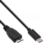 inline usb 31 cable type c male to micro b male black 05m photo