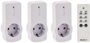 valueline vlwsocket03 remote control socket set plug in indoor 3 pack white photo