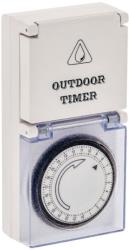 valueline vltimer03 24 hour timer switch analogue outdoor white photo