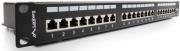 lanberg 24 port shielded cat5e 1u 19 patch panel black photo