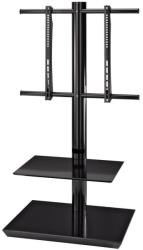 hama 108764 tv stand 1160mm 2 shelves black photo