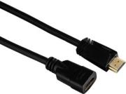 hama 122121 high speed hdmi extension cable plug socket ethernet gold plated 3m photo