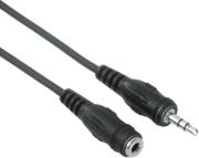hama 34055 35mm jack extension cable plug socket stereo 5m photo