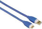 hama 39682 micro usb 30 cable gold plated double shielded 18m photo
