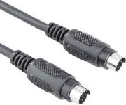 hama 43133 video connecting cable 4 pin s video male plug 5m black photo